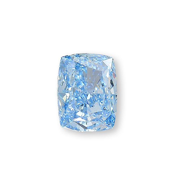 實驗室藍彩鑽枕形裸石1克拉 