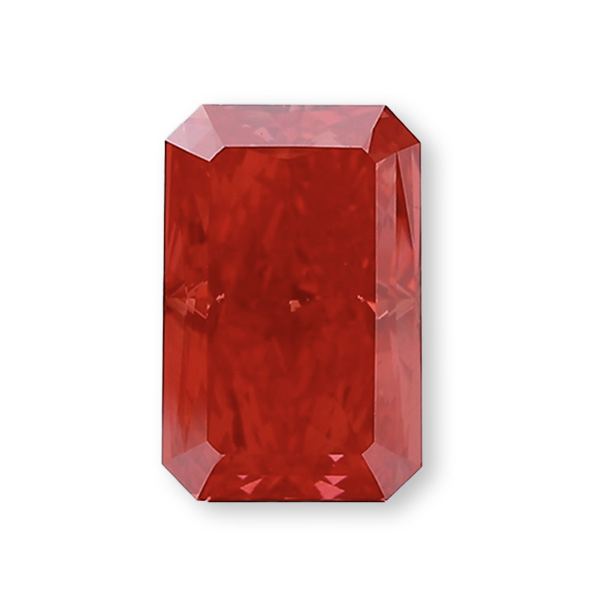 實驗室紅彩鑽雷帝恩形裸石10克拉 