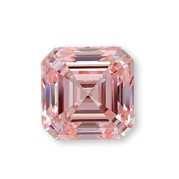 實驗室粉紅彩鑽阿斯切形裸石7克拉 