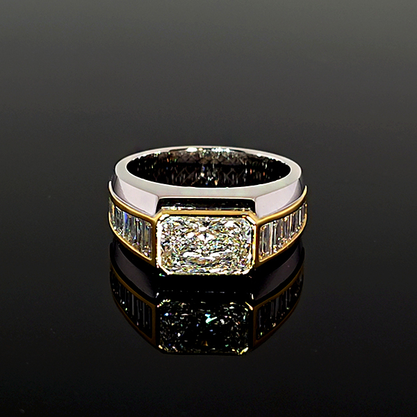 實驗室鑽石雷帝恩男戒3克拉D.vs1 