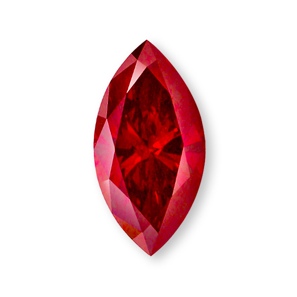 實驗室紅彩鑽馬眼形裸石10克拉 
