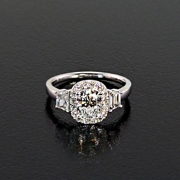 實驗室鑽石沈形女戒1克拉D.vs1 