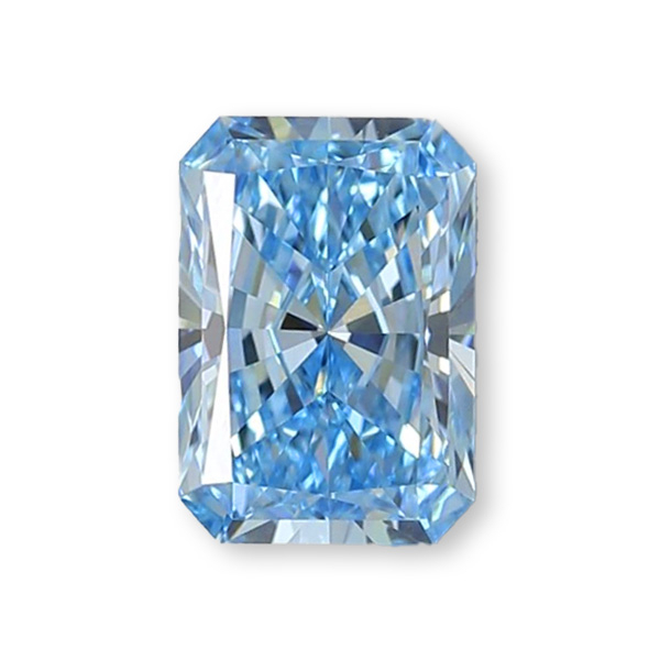 實驗室藍彩鑽雷帝恩形裸石10克拉 