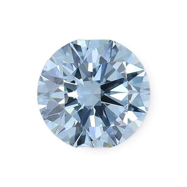 實驗室藍彩鑽圓形裸石7克拉 