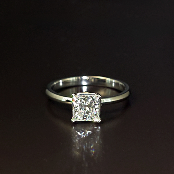 實驗室公主鑽女戒(特價商品)1克拉D.vs1 