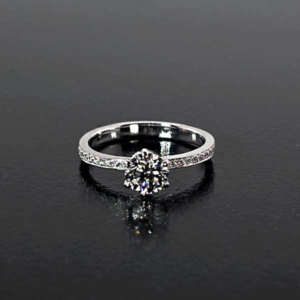 實驗室鑽石圓鑽女戒1克拉D.vs1 