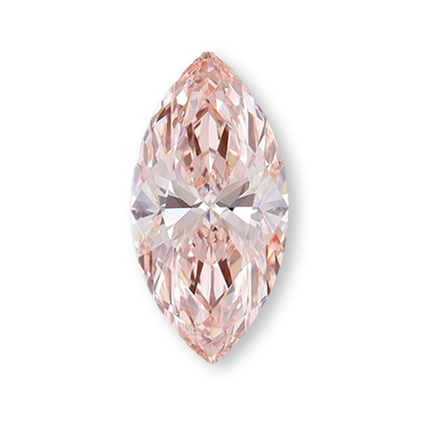 實驗室粉紅彩鑽馬眼形裸石7克拉 