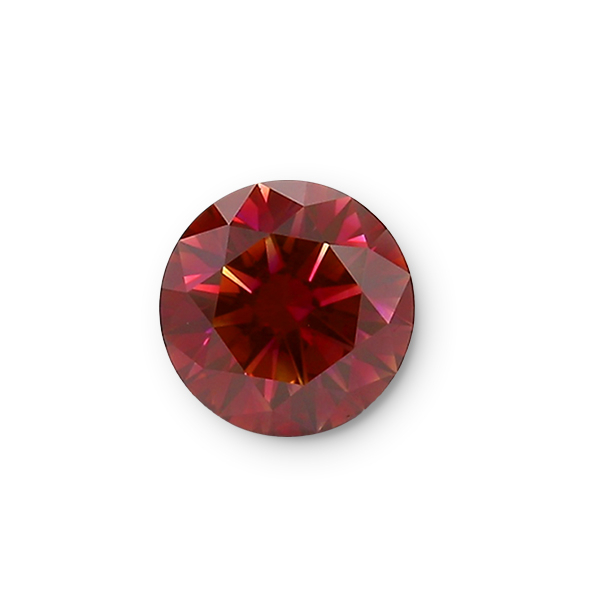 實驗室紅彩鑽圓形裸石3克拉 