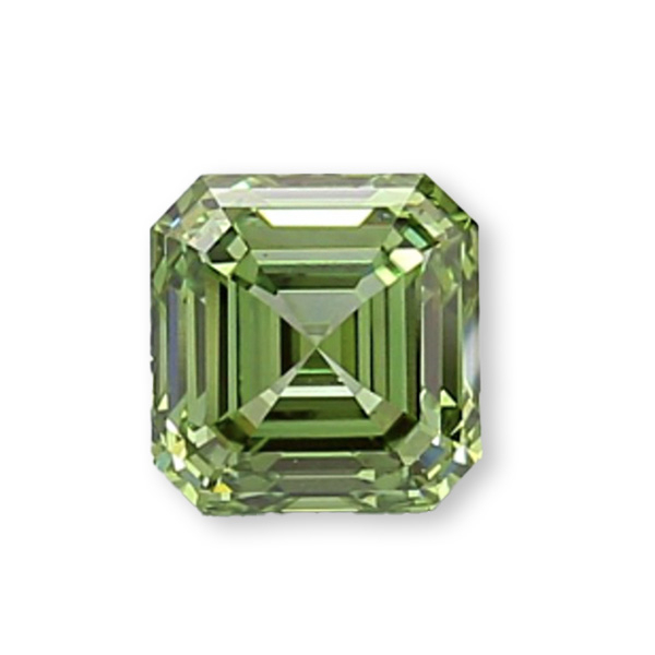 實驗室綠彩鑽阿斯切形裸石7克拉 