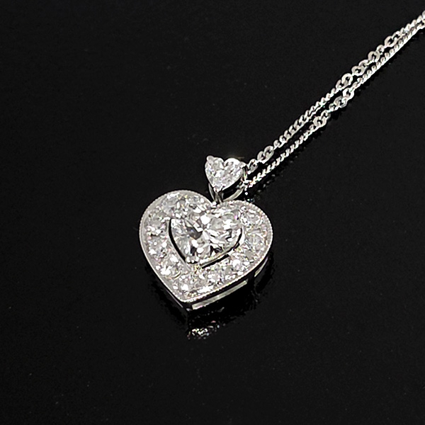 實驗室鑽石心形項鍊1克拉D.vs1 