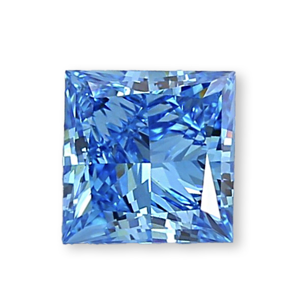 實驗室藍彩鑽公主形裸石10克拉 