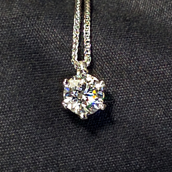 實驗室圓鑽女墜(特價商品)1克拉D.vs1 