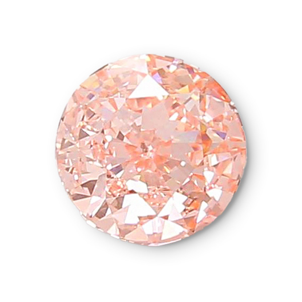 實驗室粉紅彩鑽圓形裸石10克拉 