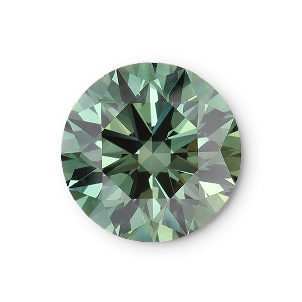 實驗室綠彩鑽圓形裸石7克拉 
