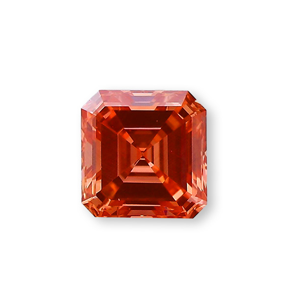 實驗室紅彩鑽阿斯切形裸石3克拉 