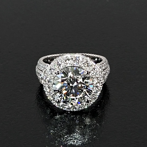 實驗室鑽石圓鑽女戒5克拉D.vs1 